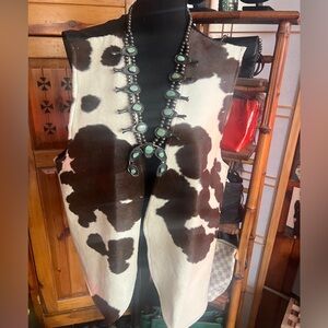 Cowhide Southwestern Vest